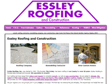 Tablet Screenshot of essleyroofing.com